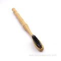 Eco-friendly natural Soft charcoal bristle bamboo toothbrush